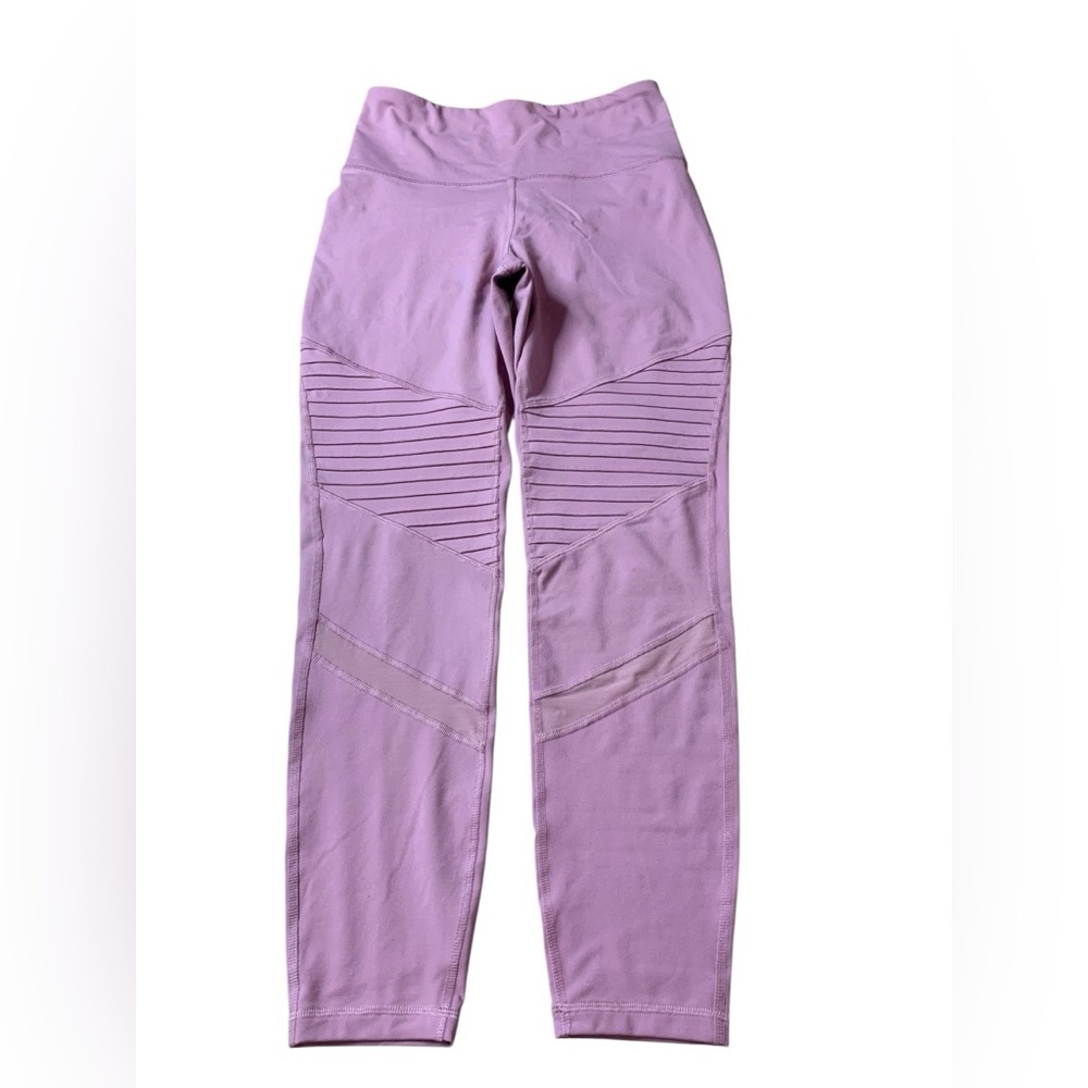 Old Navy Elevate Go-Dry Moto Compression Leggings - Purple/Pink